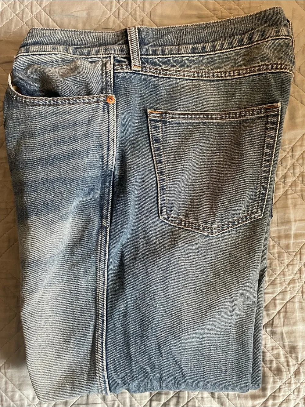 J. Crew Bootcut creased jean in vintage medium wash Size 34 $188 CN149